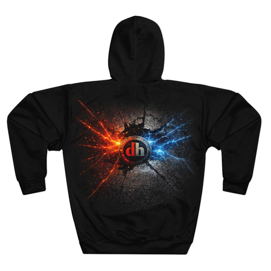 Fire and Ice Burst Hoodie | dh