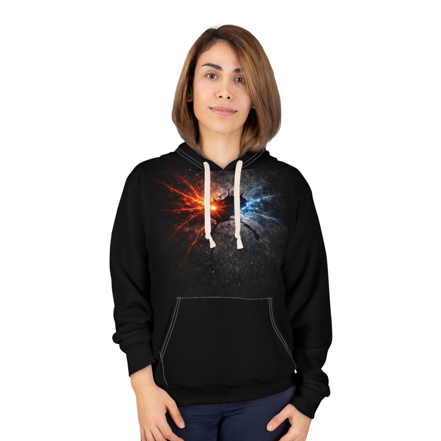 Fire and Ice Burst Hoodie | dh